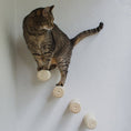 Cargar la imagen en la vista de la galería, Mur d'escalade design pour chat avec marches en corde de sisal pour intérieur moderne.