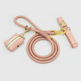 Charger l'image dans la visionneuse de la galerie, Ensemble Collier en cuir durable personnalisable, laisse et distributeur de sac - Ensemble 3 pièces / XS