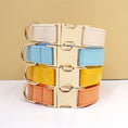 Charger l'image dans la visionneuse de la galerie, Ensemble Collier personnalisable, laisse et distributeur de sac pour chien Oscar et Plume Collier / XS