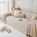 Cargar la imagen en la vista de la galería, Couverture de protection canapé Oscar et Plume Beige / 180x130cm