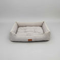Charger l'image dans la visionneuse de la galerie, Lit déhoussable pour petit et moyen chien Oscar et Plume Gris / S