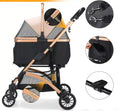 Charger l'image dans la visionneuse de la galerie, Poussette pour chien pliable Oscar et Plume avec structure légère et accessoires pour sécurité et confort