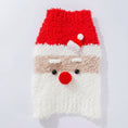 Charger l'image dans la visionneuse de la galerie, Pull de Noël pour chien avec motif de Père Noël en peluche rouge et blanche.