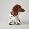 Load image into Gallery viewer, Pyjama pour teckel Oscar et Plume avec motif de cerises, idéal pour les nuits confortables