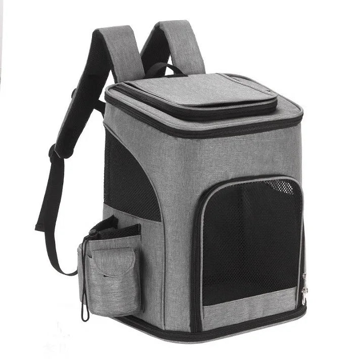 Sac à Dos Transport Chat Et Chien – Jusqu'à 10 Kg, Fenêtre En Maille, Coussin Amovible – Idéal Voyage, Randonnée, Vélo