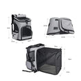 Load image into Gallery viewer, Sac à dos pour chien chat pratique avec design en filet et compartiments spacieux, idéal pour les voyages