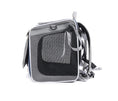 Load image into Gallery viewer, Sac de transport chat et chien gris avec fenêtres en maille pour une bonne aération