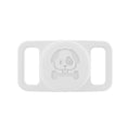 Load image into Gallery viewer, Support AirTag chien blanc avec design de chien et os pour fixer facilement à un collier