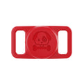 Load image into Gallery viewer, Support AirTag chien rouge en silicone avec motif chien pour attacher facilement à un collier