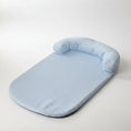 Charger l'image dans la visionneuse de la galerie, Tapis rafraichissant pour chien bleu clair avec appui-tête confortable de la marque Oscar et Plume