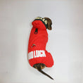 Charger l'image dans la visionneuse de la galerie, Veste coupe-vent pour teckel rouge avec capuche et inscription bonne chance