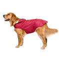 Cargar la imagen en la vista de la galería, Chien golden retriever portant une veste imperméable chien rouge signée Oscar et Plume