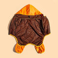 Carica l'immagine nel visualizzatore della galleria, Veste pluie pour chien imperméable orange avec capuche et doublure en filet pour confort