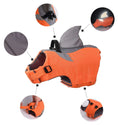 Carica l'immagine nel visualizzatore della galleria, Vêtement sécurité chien design orange et gris avec harnais réglable et élément réfléchissant Oscar et Plume