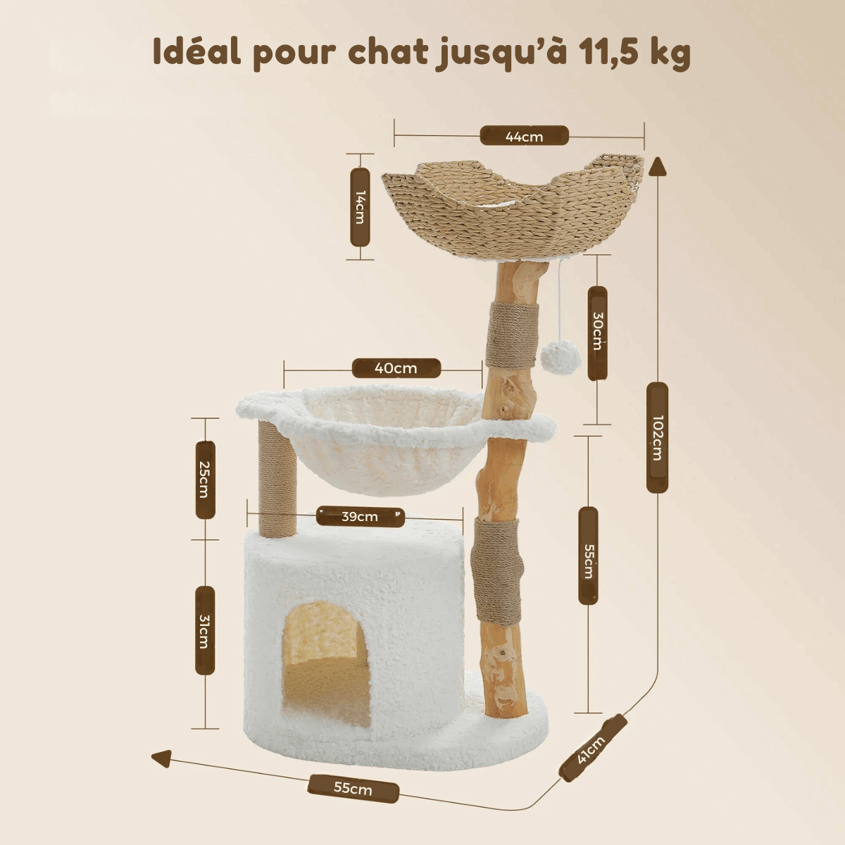 Pied d'arbre à chat : comment choisir et remplacer votre poteau de rechange