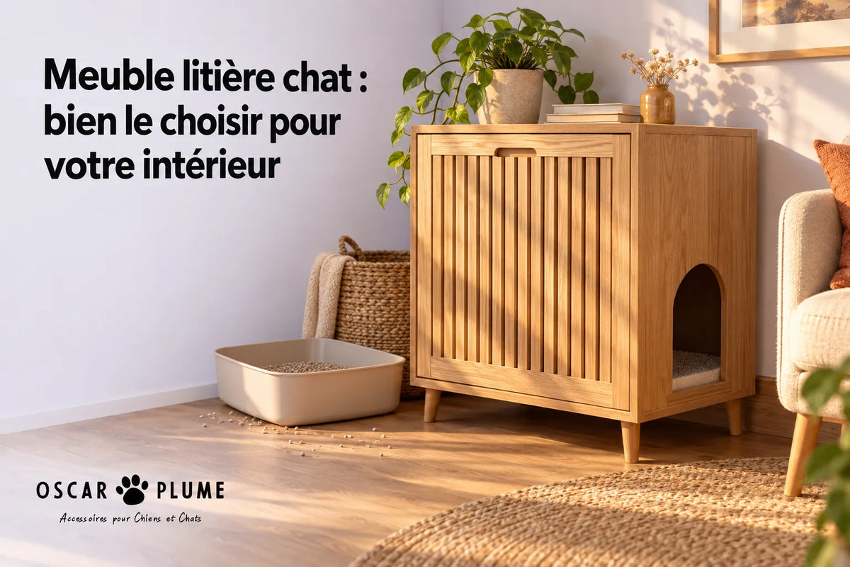 Meuble litière chat : bien le choisir pour votre intérieur