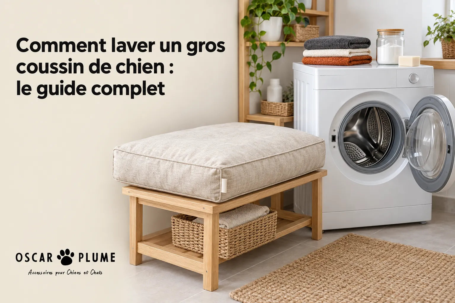 Comment laver un gros coussin de chien : le guide complet