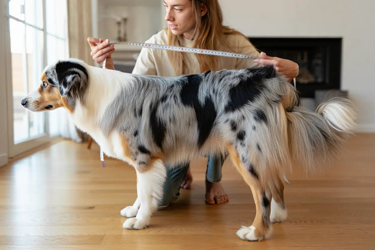 Vêtement berger australien : guide des tailles pour chien