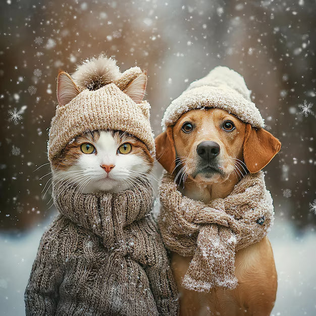 Collection Neige : Accessoires hiver pour chien et chat