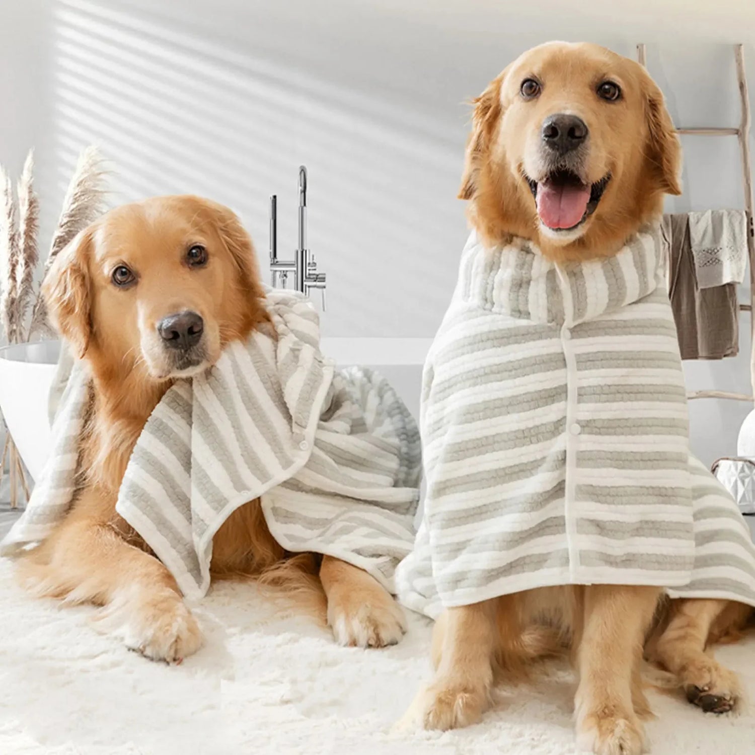 Toalla de baño suave para perro: práctica y cómoda
