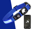 Charger l'image dans la visionneuse de la galerie, Collier Led avec emplacement Airtag pour chien et chat Oscar et Plume Bleu / S (30-39)cm
