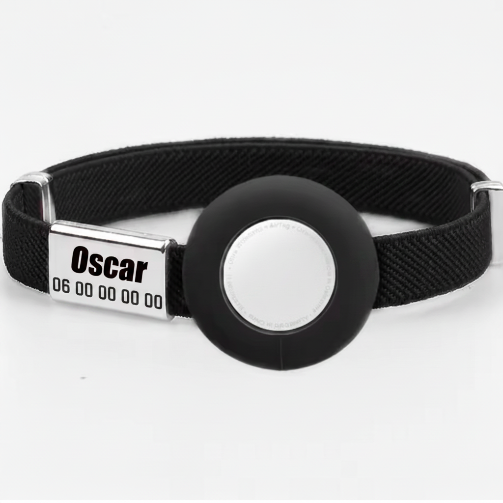 Collier Chat Personnalisable Anti Étranglement Avec AirTag Emplacement