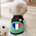 Cargar la imagen en la vista de la galería, Maillot Avec Drapeau Français Pour Chiens  Avec Anneau
