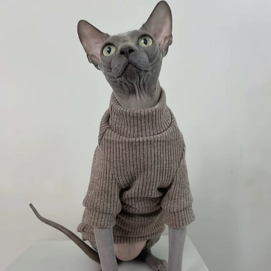 T-Shirt Col Haut Confortable Pour Chat