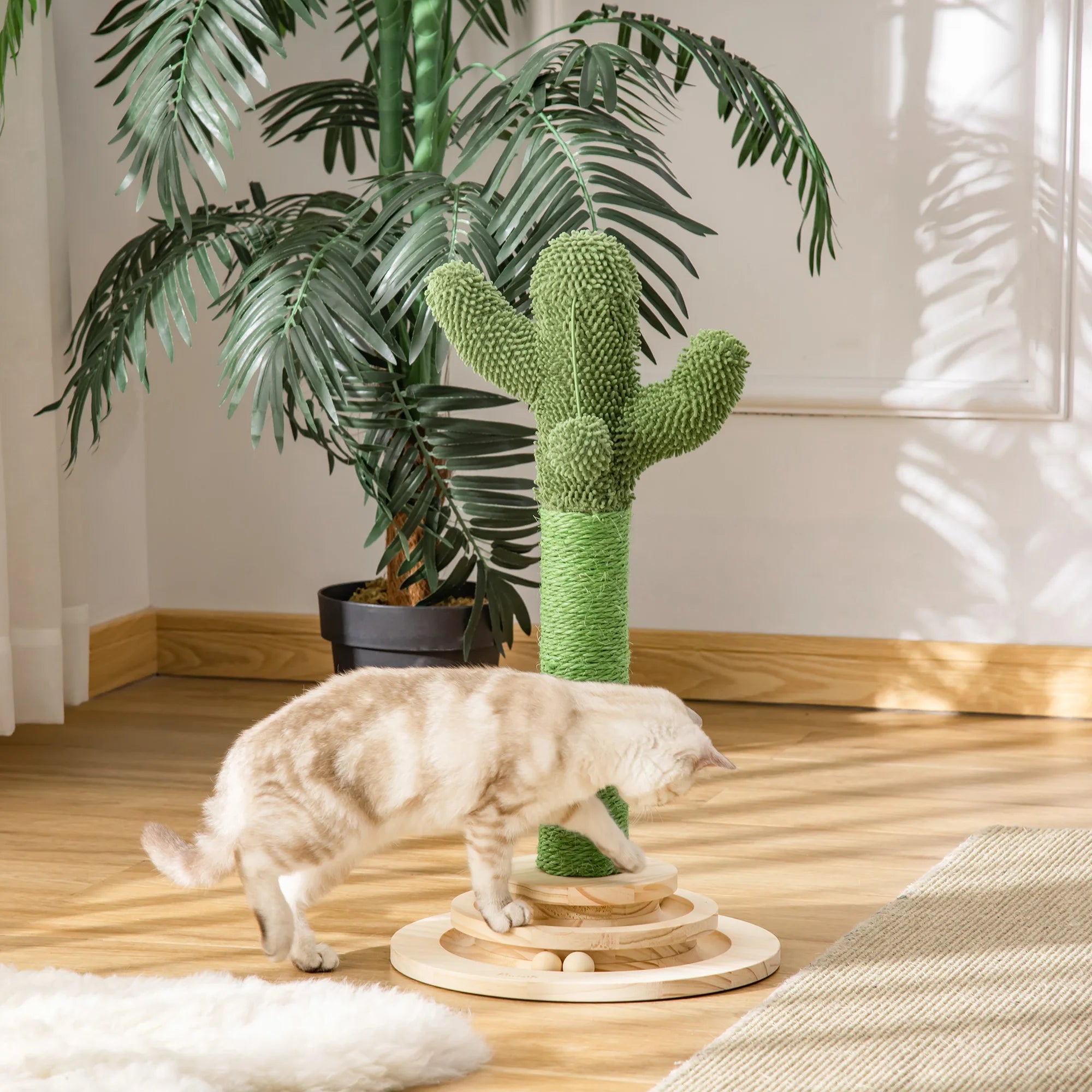 Griffoir Pour Chat Cactus Vert