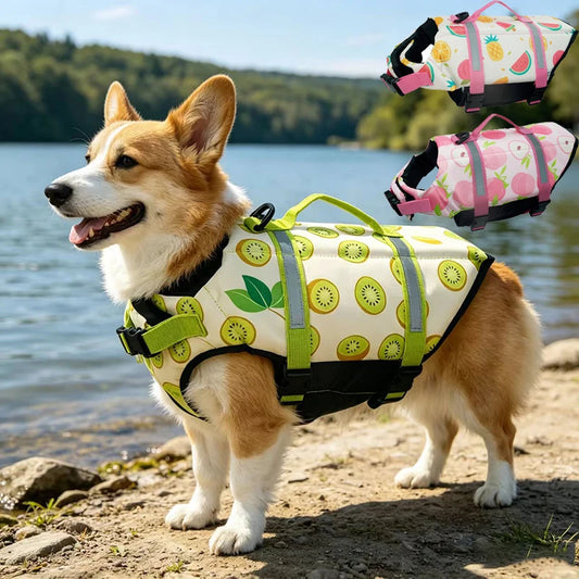 Gilet de Sauvetage Réfléchissant Réglable pour Chiens