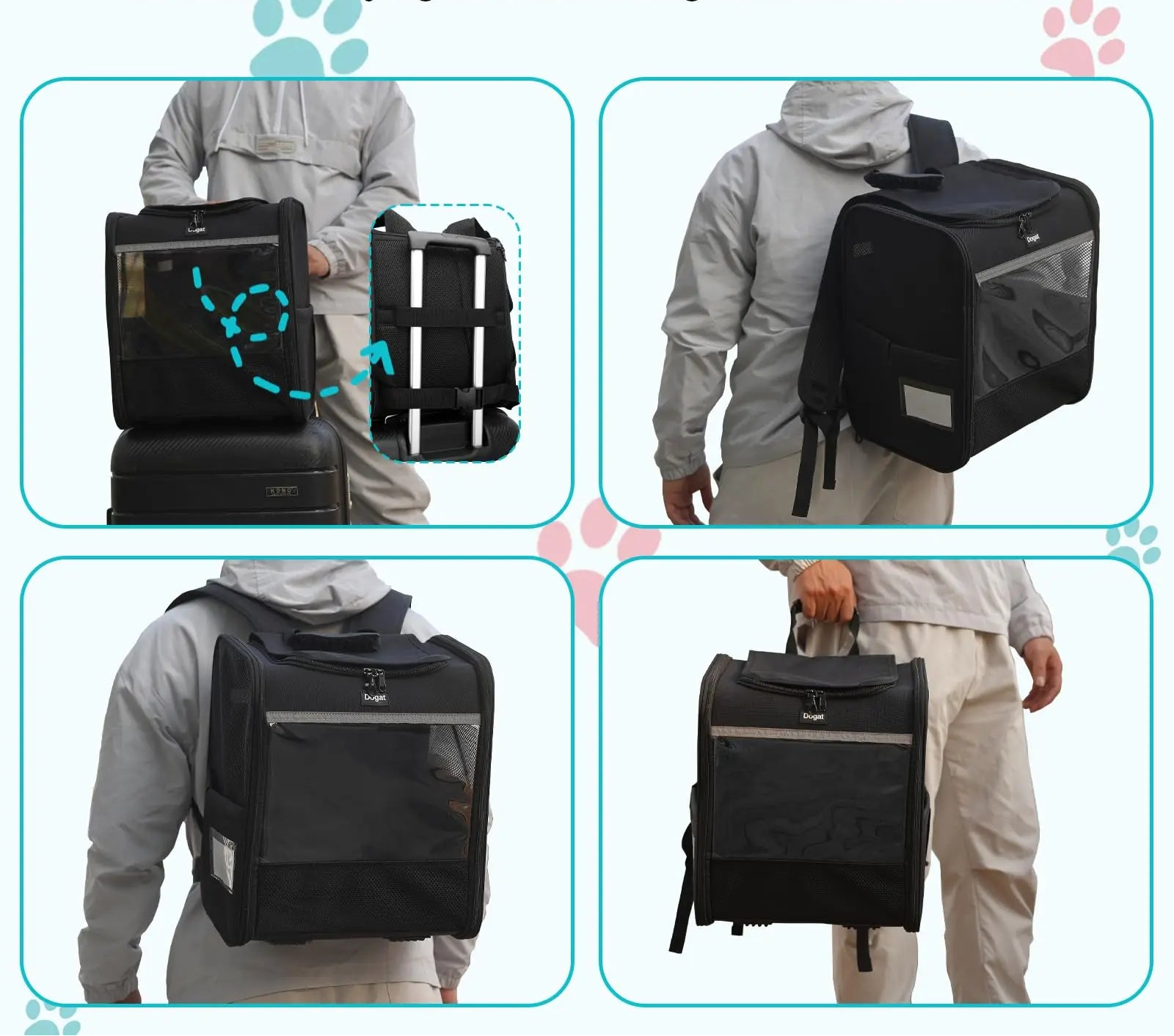Sac À Dos Pour Chat et Chien Respirant by Oscar et Plume