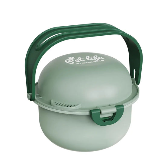 Bol Double Pliable  Pour  Chien et Chat