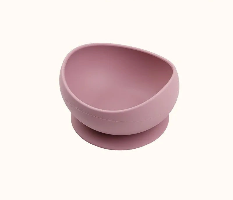 Gamelle en silicone rose avec ventouse pour chat et petit chien, stabilité et praticité