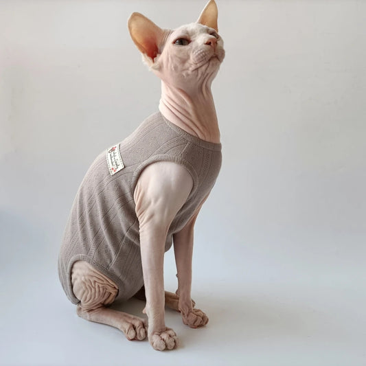 T-Shirt  Été Pour Chat Sphynx  En Coton