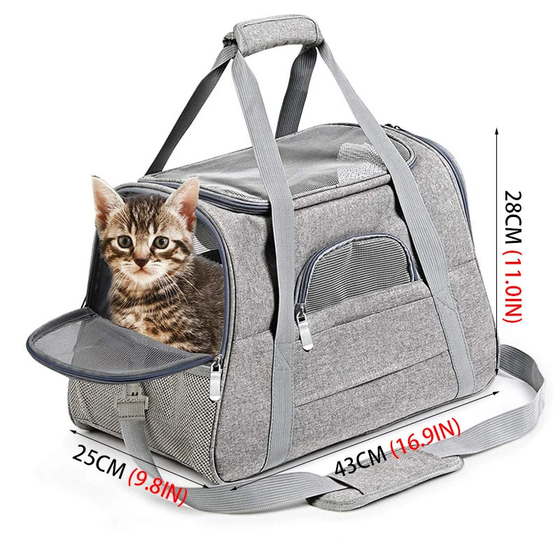 Sac Transport Pliable Maille Respirante Voyage Pour Chat Et Chien