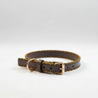 Collier En Cuir Avec Piqures Pour Chien