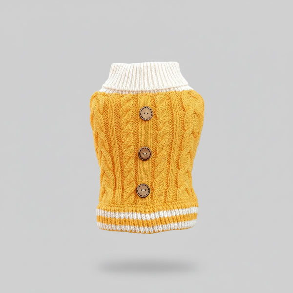 Pull pour Animaux de Compagnie Tricoté et Chaud pour Automne et Hiver Avec Col Roulé Élastique pour Chiens et Chats by Oscar et Plume