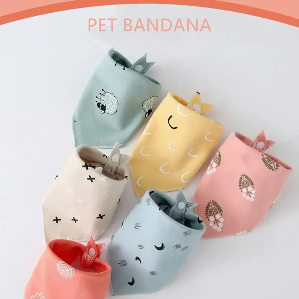 Bandana en coton pour petit chien et chat