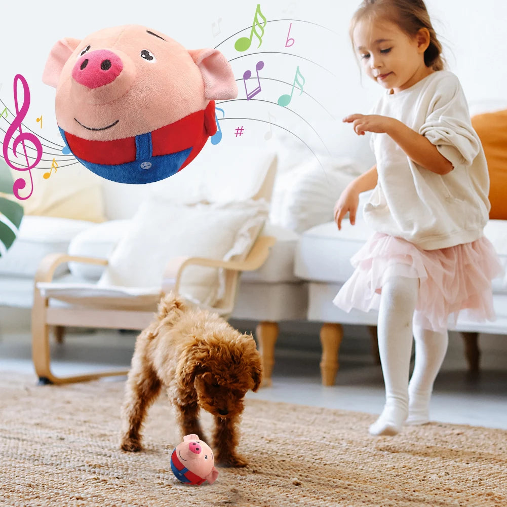 Jouet en peluche interactif pour chien et chat Oscar et Plume