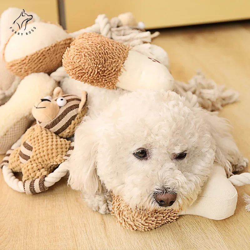 Jouet en corde de coton pour animaux de compagnie Oscar et Plume