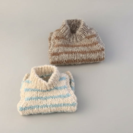 Pull Rayé A Col Haut Pour Petit Chien