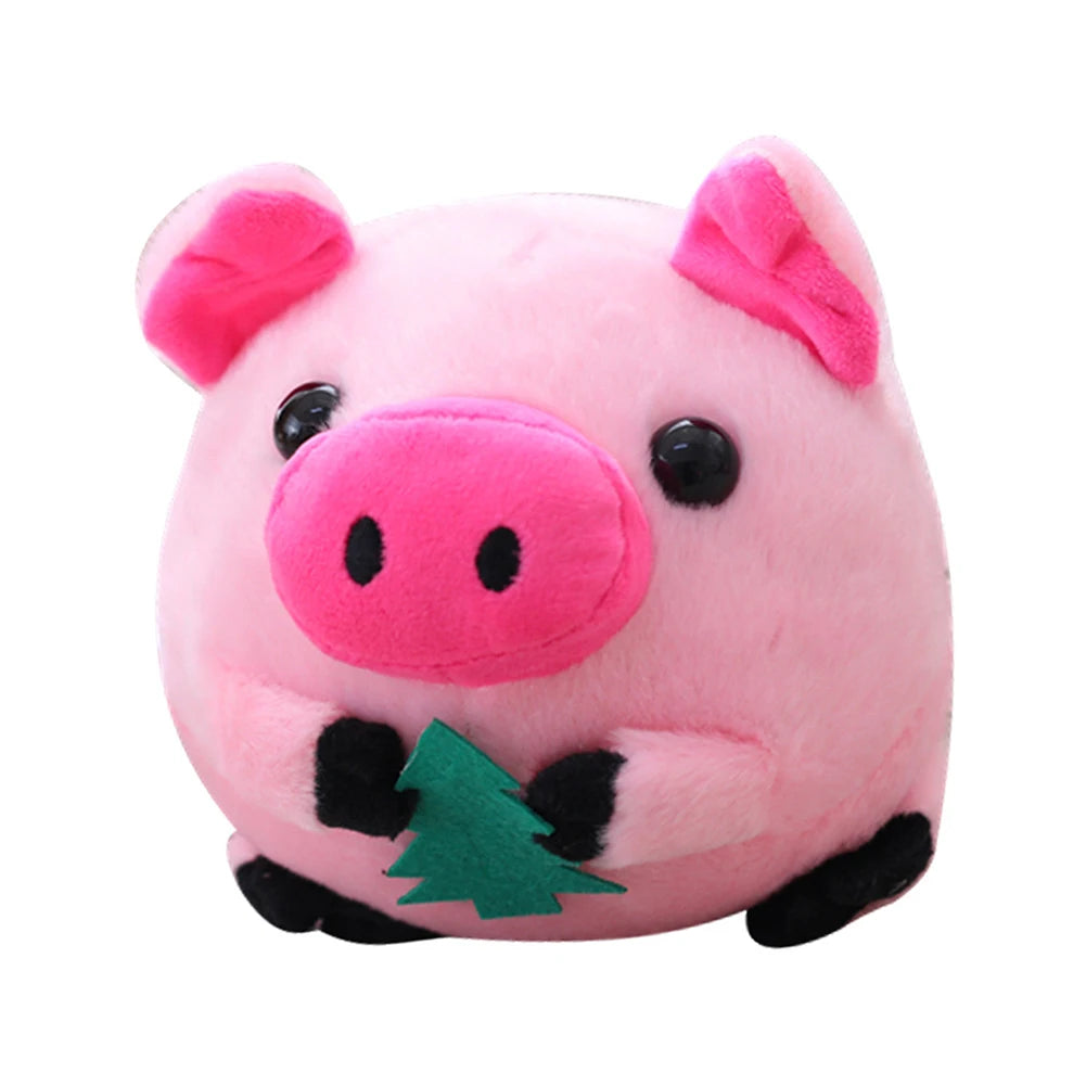 Jouet en peluche interactif pour chien et chat Oscar et Plume Cochon Rose