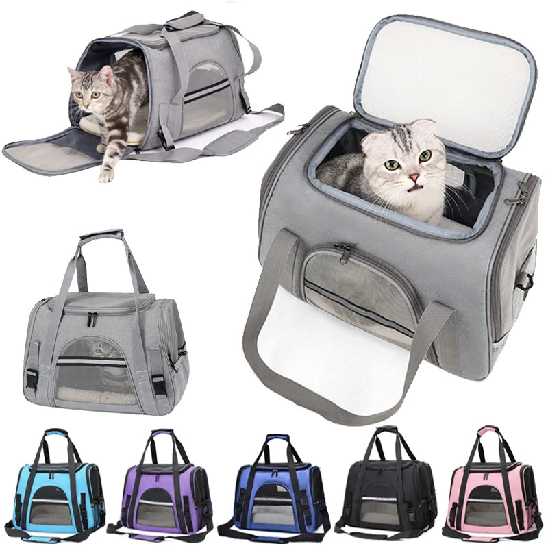 Sac Transport Pliable Maille Respirante Voyage Pour Chat Et Chien