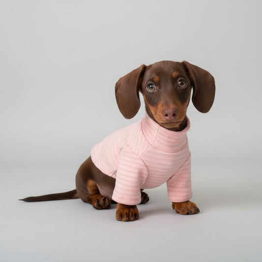 Sweat Rayé Elégant Pour Chien Teckel