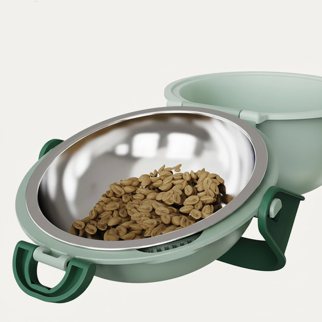 Bol Double Pliable  Pour  Chien et Chat
