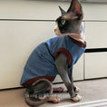 Carica l'immagine nel visualizzatore della galleria, T Shirt Rayé  Pour Chat  En Coton Doux Sans Manches

