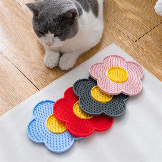 Tapis à lécher en silicone pour chat et chien