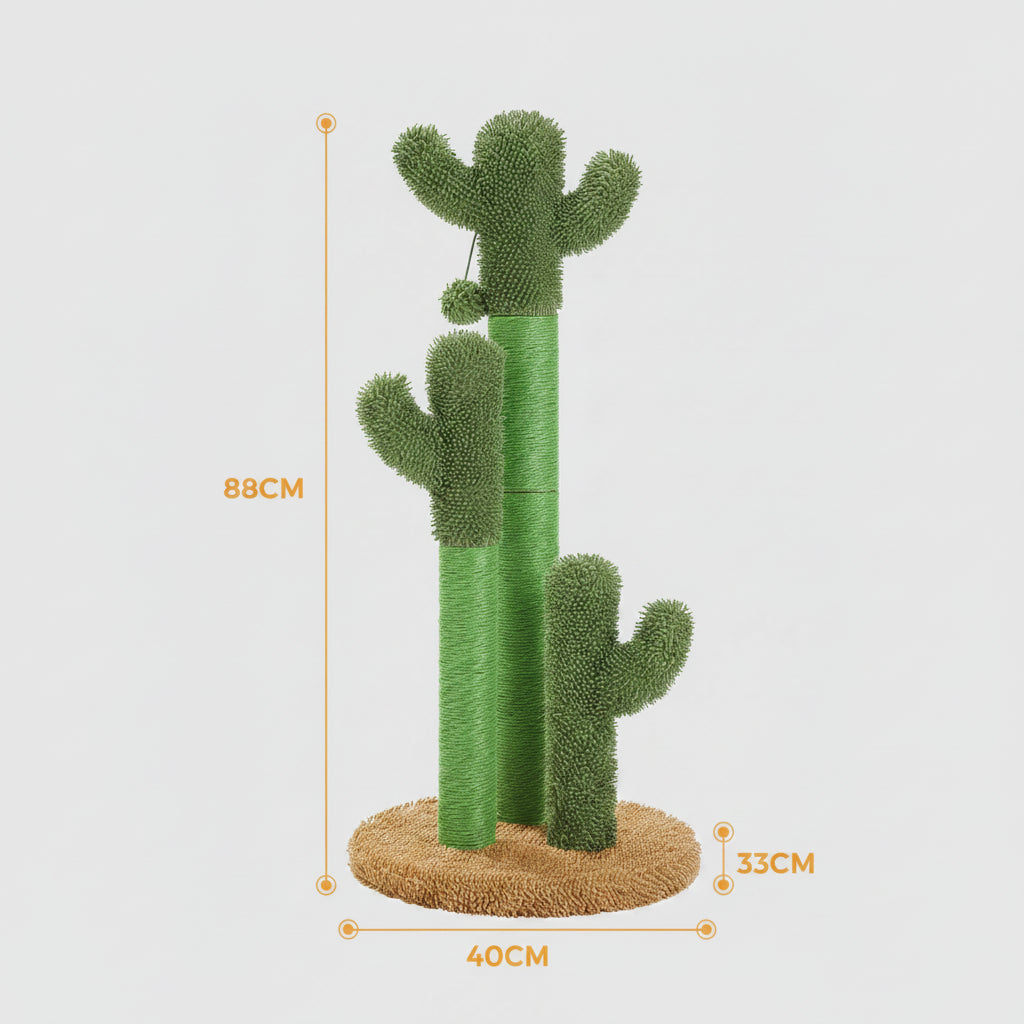 Griffoir Cactus Design pour Chat - Poteau Résistant