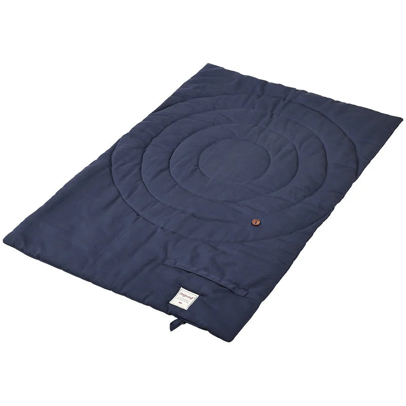 Tapis imperméable pour chien Oscar et Plume Bleu foncé