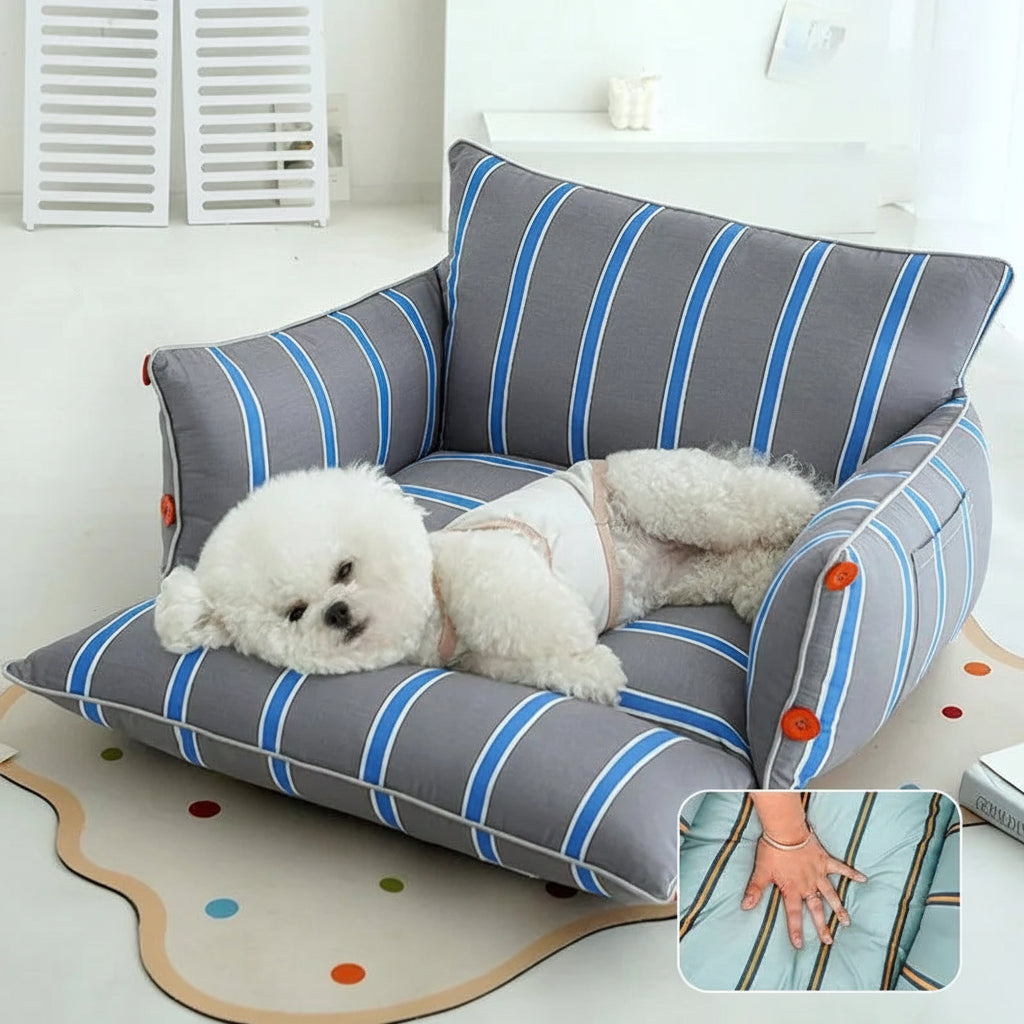 Lit Multi position  En Coton Pour Chien et Chat Déhoussable